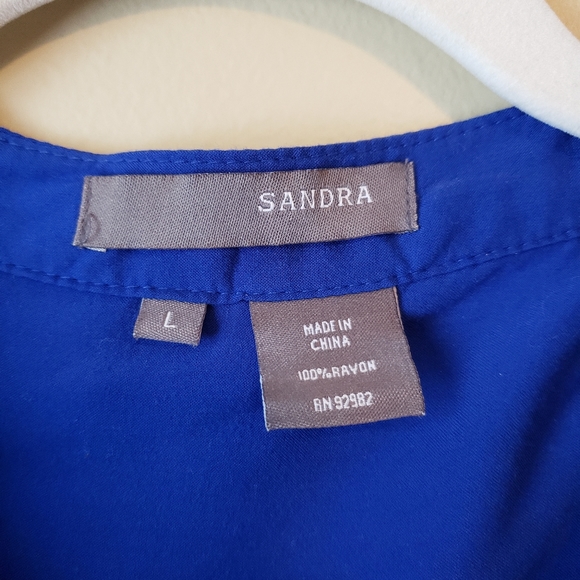 Nordstrom bright blue tunic blouse - Picture 3 of 4